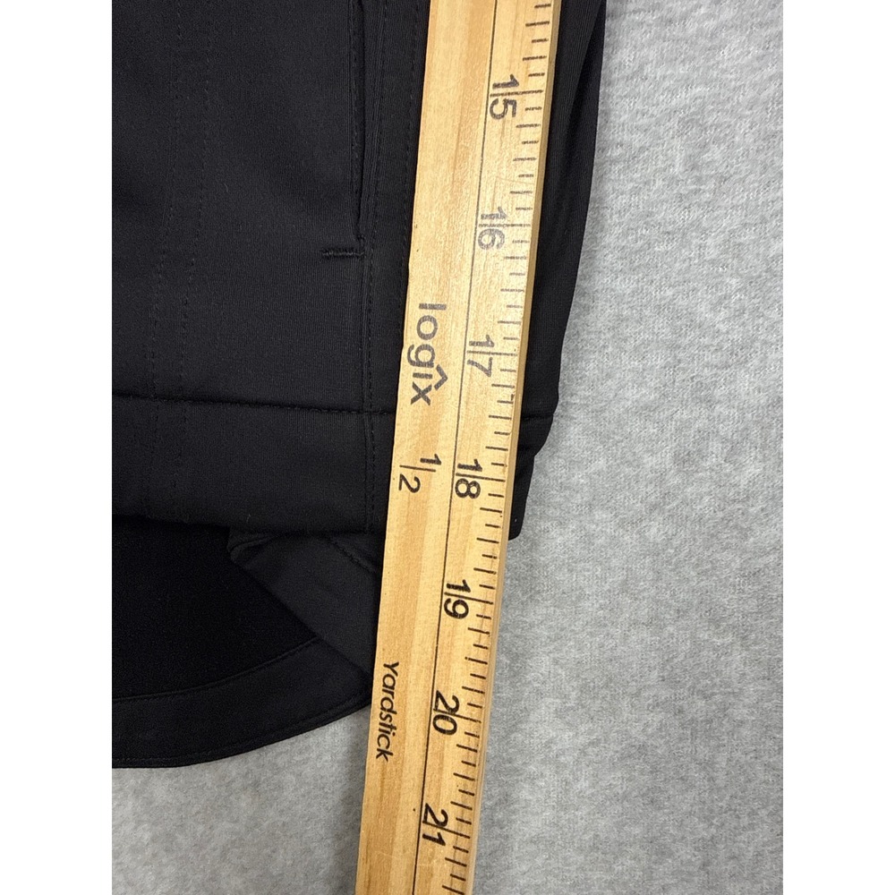 Without Walls Moto Jacket Women XS Black Ribbed Sleeve Asymmetrical Zip Cycling - Picture 7 of 7